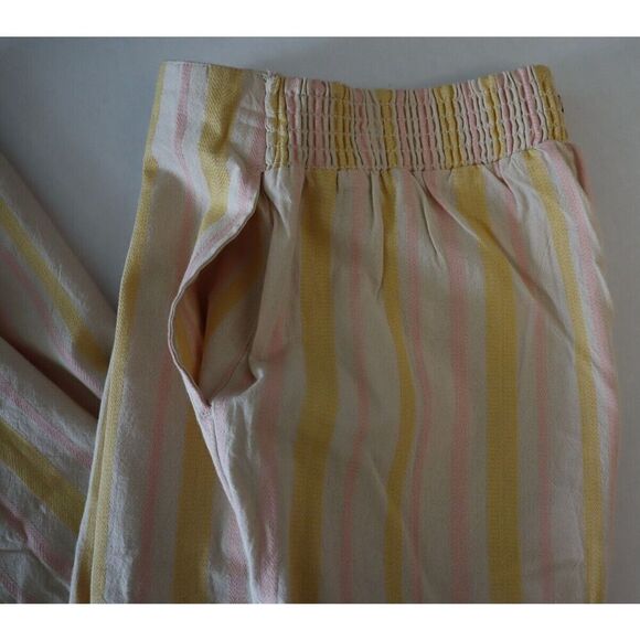 Roxy ERJNP03416 Sz S Changing Everything Casual Beach Pant Yellow Pink Stripe - Picture 9 of 12